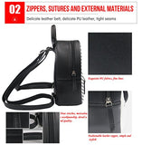 Fox Print Mini Backpack Pu Leather for Women Girls Travel Shopping