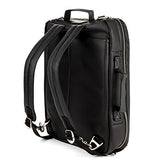Lencca Quadra 4-In-1 Backpack + Messenger + Briefcase + Tote Bag For Up To 15.6 Inch Laptops -