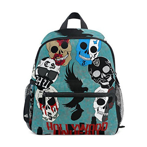 GIOVANIOR Hollywood Undead Sugar Skulls Travel School Backpack for Boys Girls Kids
