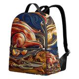 Backpack Thanksgiving Turkey Womens Laptop Backpacks School Hiking Travel Daypack