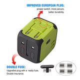 Travel Adapter Uppel Dual Usb All-In-One Worldwide Travel Chargers Adapters For Us Eu Uk Au About