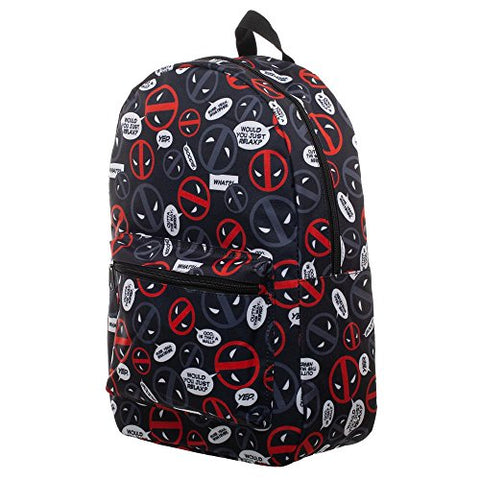 Marvel Deadpool Bag Sublimated Backpack - Deadpool Backpack Great Deadpool Gift