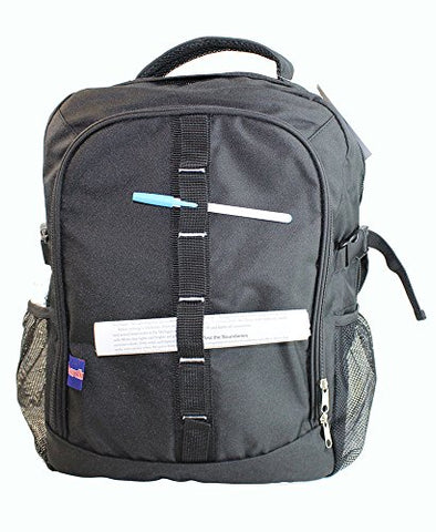BoardingBlue Personal Item Laptop Backpack for America, Spirit, Frontier Airlines (Black)