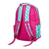 Reinforced Design Water Resistant Backpack And Lunch Bag Set (Aqua Dot)