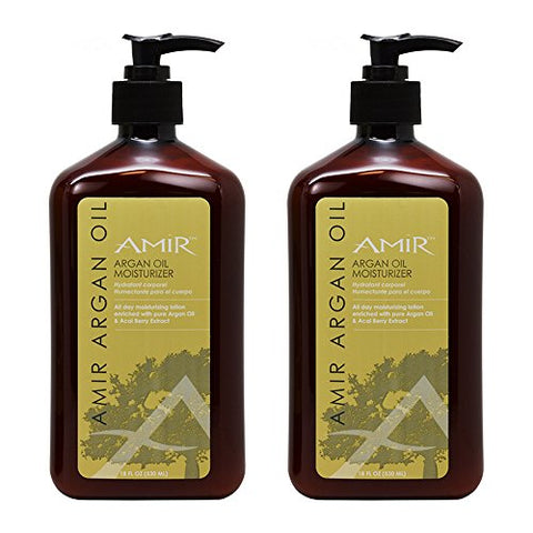 Amir Argan Oil Moisturizer 18oz"Pack of 2"