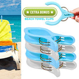 Cruise Luggage Tags Tags For Traveling - Durable PVC e-Tag Holders - Bounce Beach Towel Clips