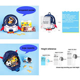 yisibo Rocket Toddler Backpack with Harness Leash Snack Nursery Bags for Kids Baby Boy Girl 1-3 Years Old