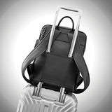 Samsonite Mens Leather Classic Slim Backpack Black