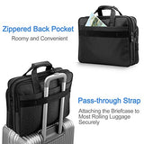 Laptop Bag 15.6 inch, Mens Laptop Briefcase, Expandable Carry on Computer Case, Business Office Attache, Zokaliy Lightweight Water Resistant Shoulder Messenger Bag for MacBook Acer HP Dell, Black
