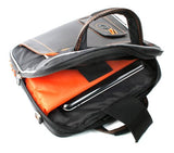 Tough Black Shoulder Strap Bag With Multiple Compartments For Packard Bell Liberty Tab