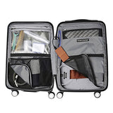Travelpro Luggage Crew 11 21" Carry-on Slim Hardside Spinner w/USB Port, Carbon Grey