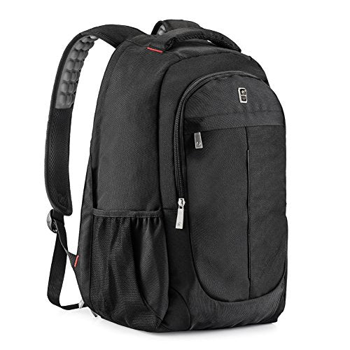 Water-Resistant Polyester Laptop Backpack with Luggage Strap Amazon.com: Personal Item Travel Carry On Luggage Backpack  main image 2