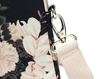 Dachee Black Peony Patten Waterproof Laptop Shoulder Messenger Bag Case Sleeve For 14 Inch 15