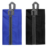 Zmart Portable Travel Shoe Bags with Zipper for Men Waterproof Nylon Traveling Shoe Storage Organizer Packing Cubes 4 Pack