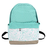 Damara Womens Polka Dot Freehand Stamp Travelling Bag,Green