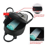 Girl’s Small Backpack Purse Cute Cat Denim Printed PU Rucasack