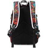 School Backpack for Teen Boys, Hey Yoo 2019 New Waterproof Bookbag School Bag Laptop Casual Backpack for Boys School (red)