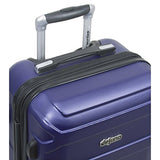 Dejuno Logan 3-Piece Hardside Spinner Combination Lock Luggage Set, Navy