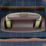 London Fog Kensington II 15" 2-Wheel Under The Seat Bag, Navy Window Pane