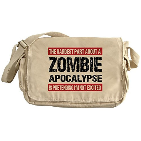 Cafepress - Zombie Apocalypse - The Hardest Part - Unique Messenger Bag, Canvas Courier Bag