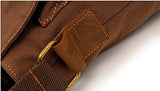 Sechunk Messenger bags， Vintage Small Canvas Shoulder Crossbody Purse Brown
