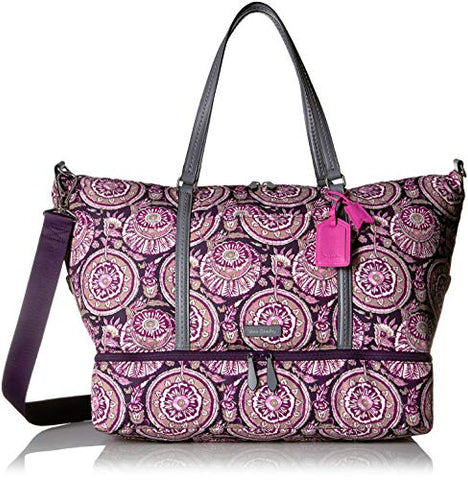 Vera Bradley Midtown Travel Bag, Polyester Twill, Lei Flowers