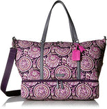 Vera Bradley Midtown Travel Bag, Polyester Twill, Lei Flowers