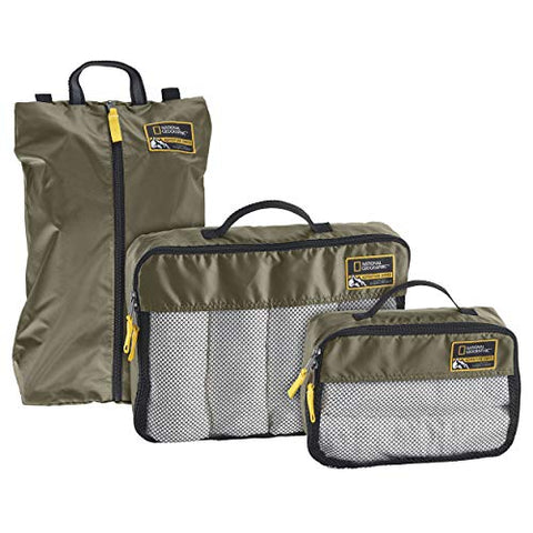 Eagle Creek National Geographic Adventure Essential Packing Set, Mineral Green