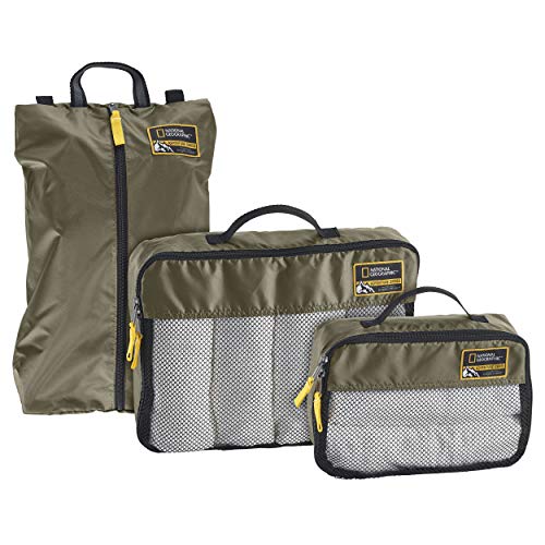 Eagle Creek National Geographic Adventure Essential Packing Set, Mineral Green