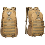 Outdoor Travel Backpack for School Cycling Hiking Camping Sport For Men Women Khaki
