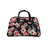 World Traveler 21-Inch Carry-On Rolling Duffel Bag, Flower Bloom, One Size