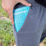 Maui and Sons RFID Protected Wallet and Passport Cover Set - Prevent Electronic RFID Scan Theft (California Teal)