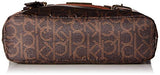 Calvin Klein womens Calvin Klein Belfast Nylon Flap Over Buckle Messenger, brown/khaki, One Size