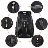 Cross Gear Laptop Backpack with Combination Lock-Fits Most 17.3 Inch Laptops and Tablets CR-9360IBK