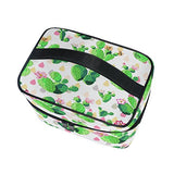 Makeup Bag Fresh Cactus Travel Cosmetic Bags Organizer Train Case Toiletry Make Up Pouch