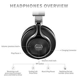 Bluedio T3 Bluetooth Headphones On Ear With Mic, 57Mm Driver Folding Wireless Headset, Wired And