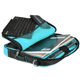 Vangoddy Pindar Sling – Black Aqua Blue Pro Deluxe Shoulder Messenger Carrying Bag For Lenovo