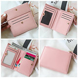 BOBILIKE RFID Blocking Bifold Wallet Small Coin Purse Card Holder ID Window Wallets for Women, Mint