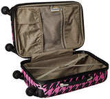 Chariot Houndstooth 20-Inch Hardside Lightweight Expandable Carry, Fuchsia