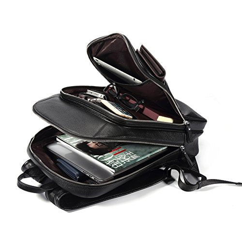 bison denim leather backpack Shop BISON DENIM Classic School Laptop Backpa – Luggage Factory