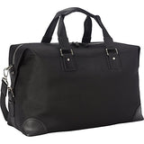 Bugatti Isle Of Man Carry-On Size 19" Duffel Luggage With Leather Trim Black