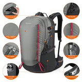 Gonex 40L Hiking Backpack, Wear-Resistant Daypack for Camping, Travel, Climbing, and Rain Cover