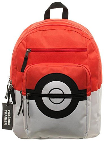 Pokemon Pokeball Backpack With Charm 15 X 18In