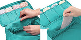 WOSON Portable Multi-Functional Travel Bra Organizer Waterproof Zip Underwear Packing Cubes
