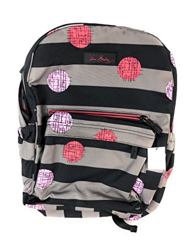 Vera Bradley Havana Hot Spots Lighten Up Grande Laptop Backpack great condition! VERA BRADLEY Havana Hot Spots Brown Black Stripe Pink Dot XL  main image 3