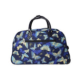 World Traveler Women'S Blue Moon 21-Inch Bag Rolling Duffel, Gold Butterfly, One Size