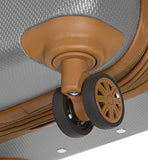 Dejuno Legion 3-pc Hardside Spinner TSA Lock Luggage Set-Silver