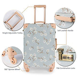 COTRUNKAGE Travel Vintage Luggage Set for Women with Spinner Wheels, Floral (13" & 26")