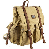 Canyon Outback Urban Edge Cruz 16-Inch Canvas Backpack, Tan, One Size