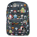 Loungefly x Nightmare Before Christmas Chibi Character Nylon Backpack (One Size, Multi)